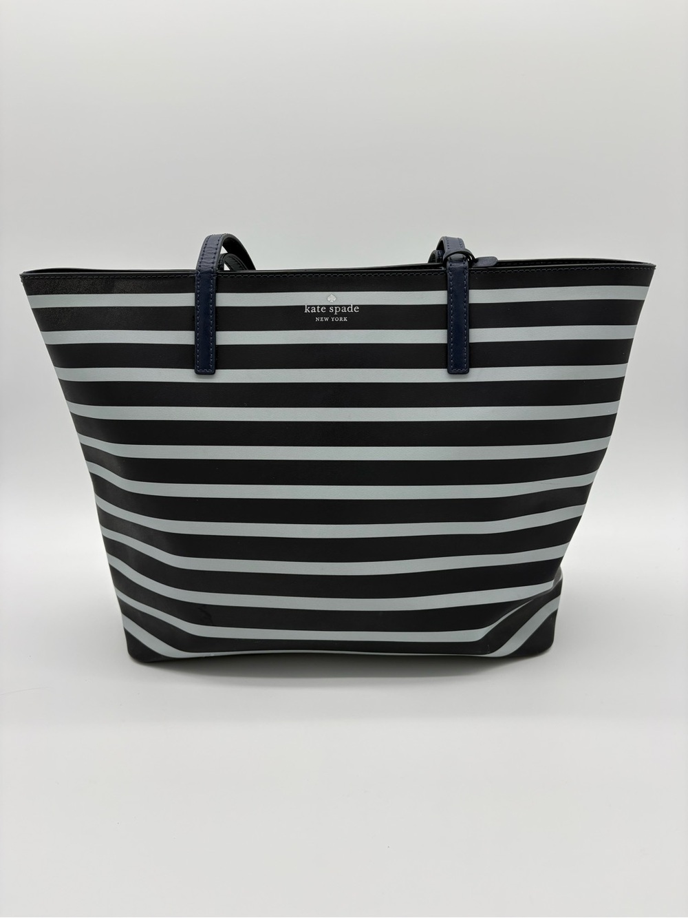kate spade Blue & light blue Striped Tote Bag